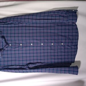 Men's Blue Plaid Shirt Bonobos